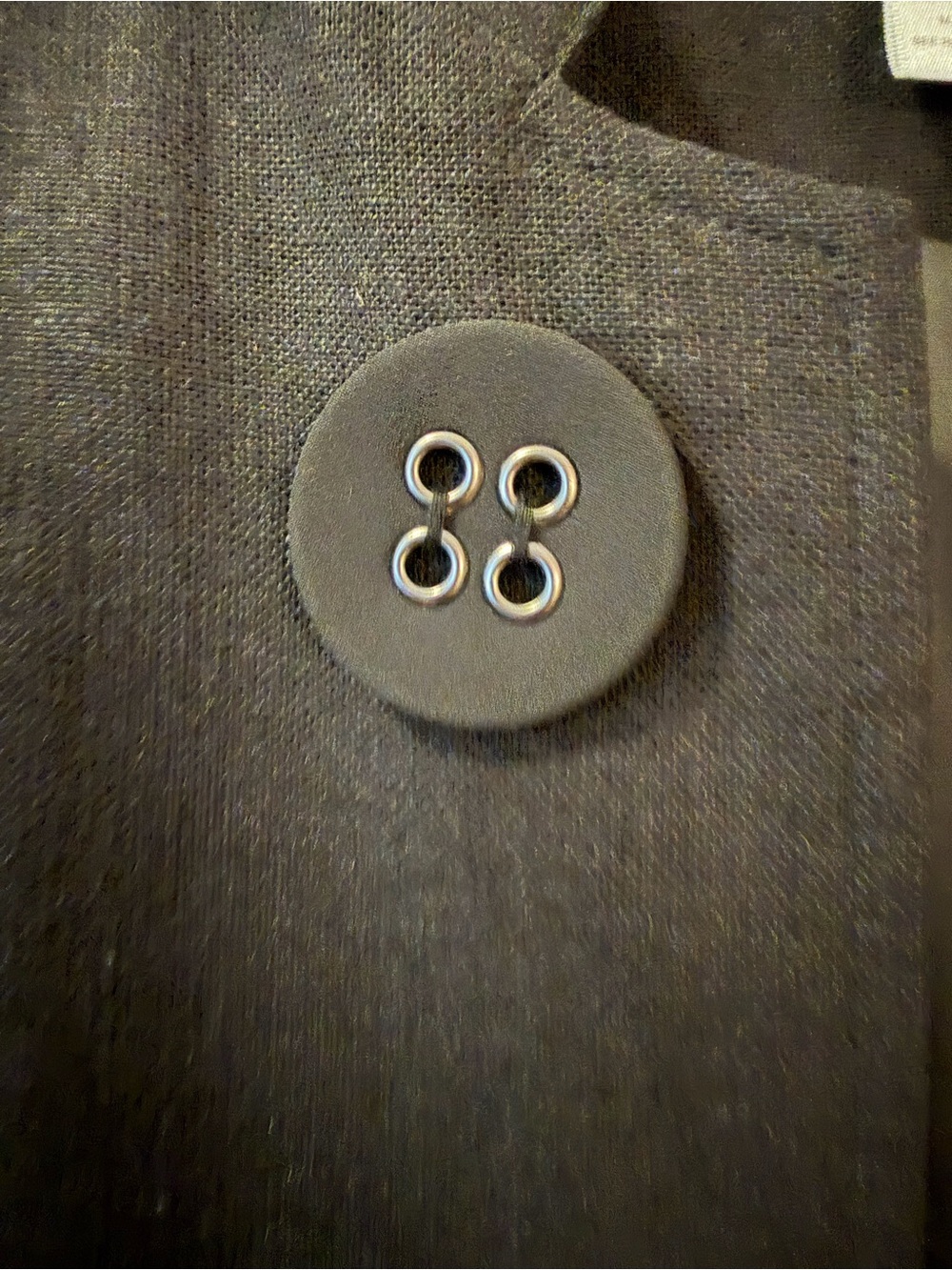 Multiples Black Ruffle-Cuff Buttoned Dress Jacket - Picture 3 of 9